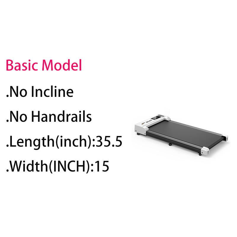 Walking Pad Treadmill with Incline for Home with Remote Control, Exercise Data Recording in LED with Wheels Treadmills